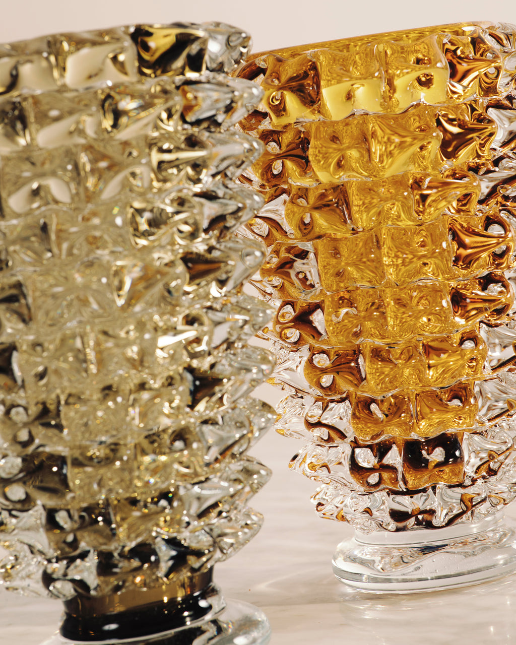 Plinto Vase in Amber