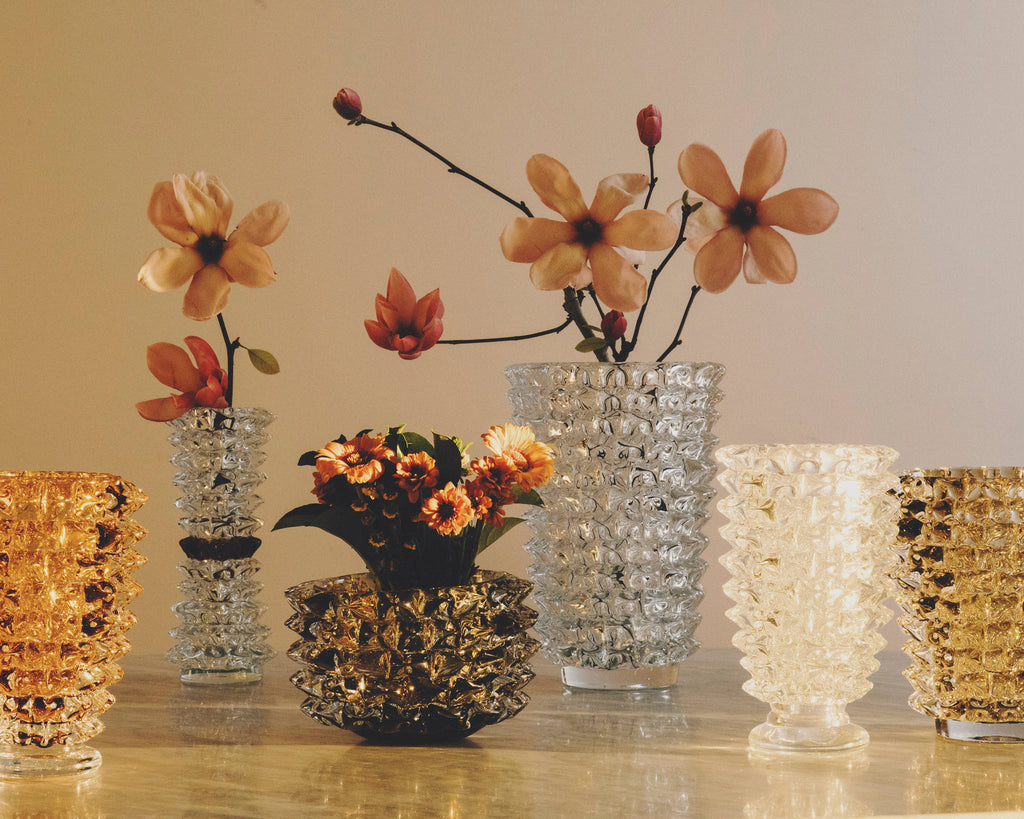 Stretta Slim Vase in Amber