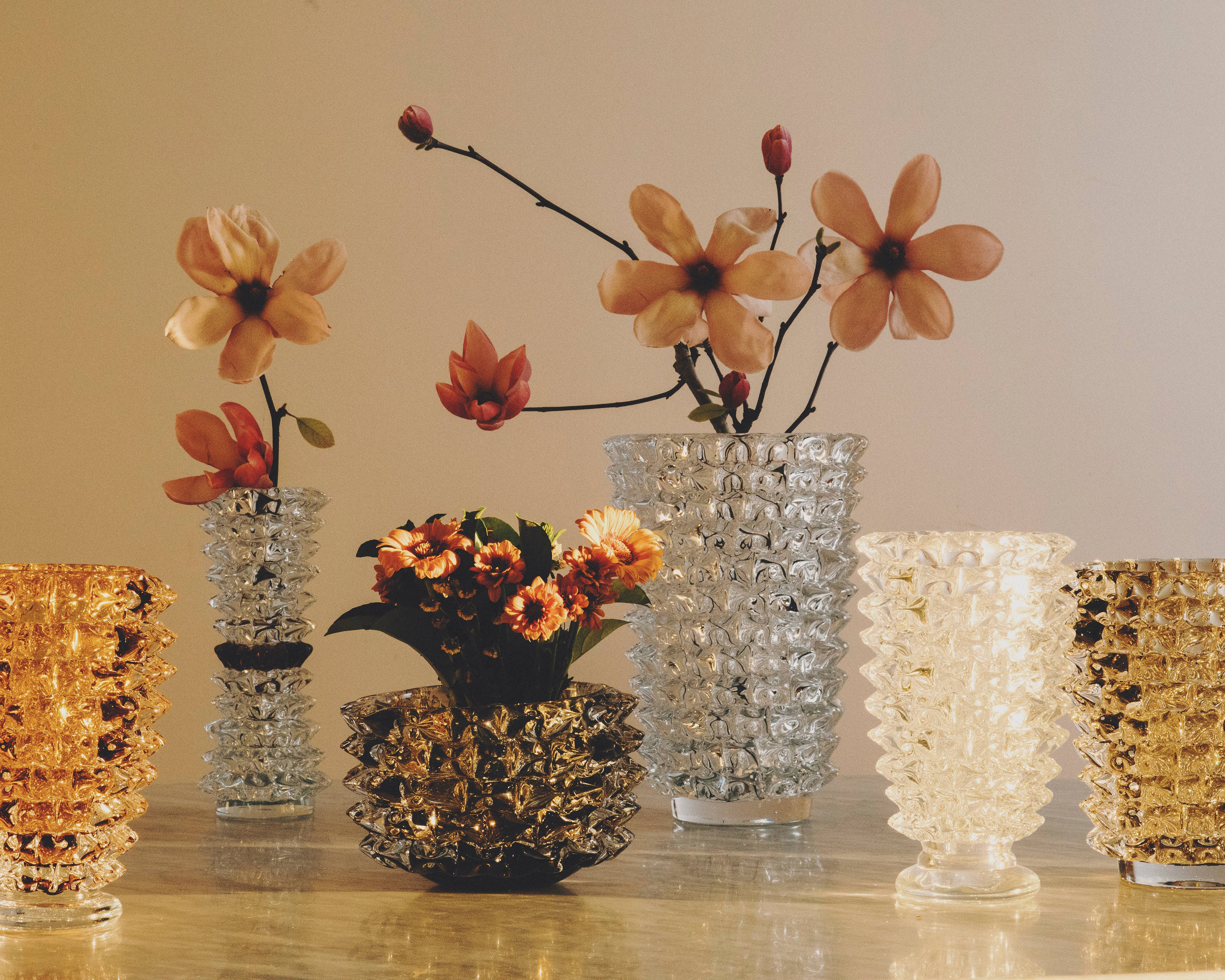 Stretta Slim Vase in Amber