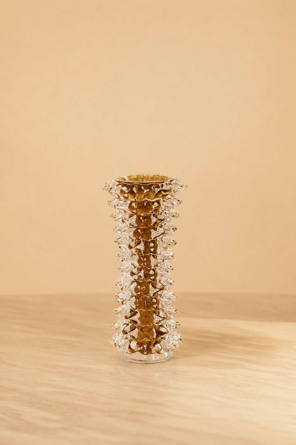 Stretta Slim Vase in Amber