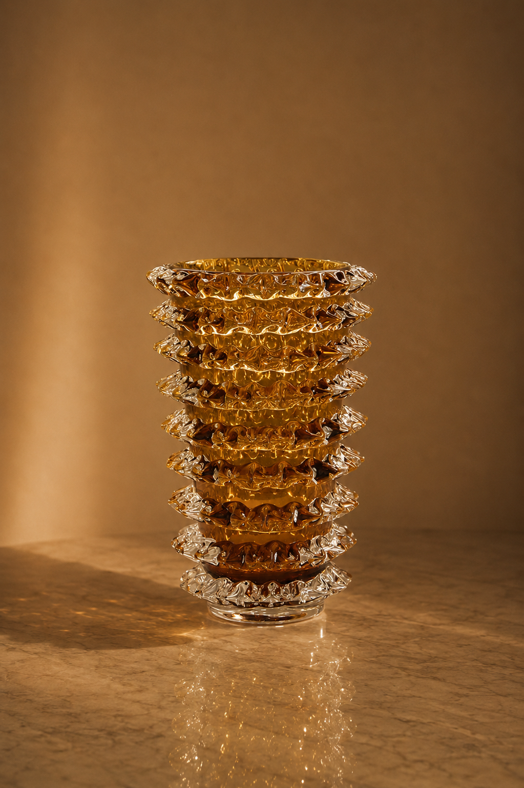 Spina Vase in Amber Large