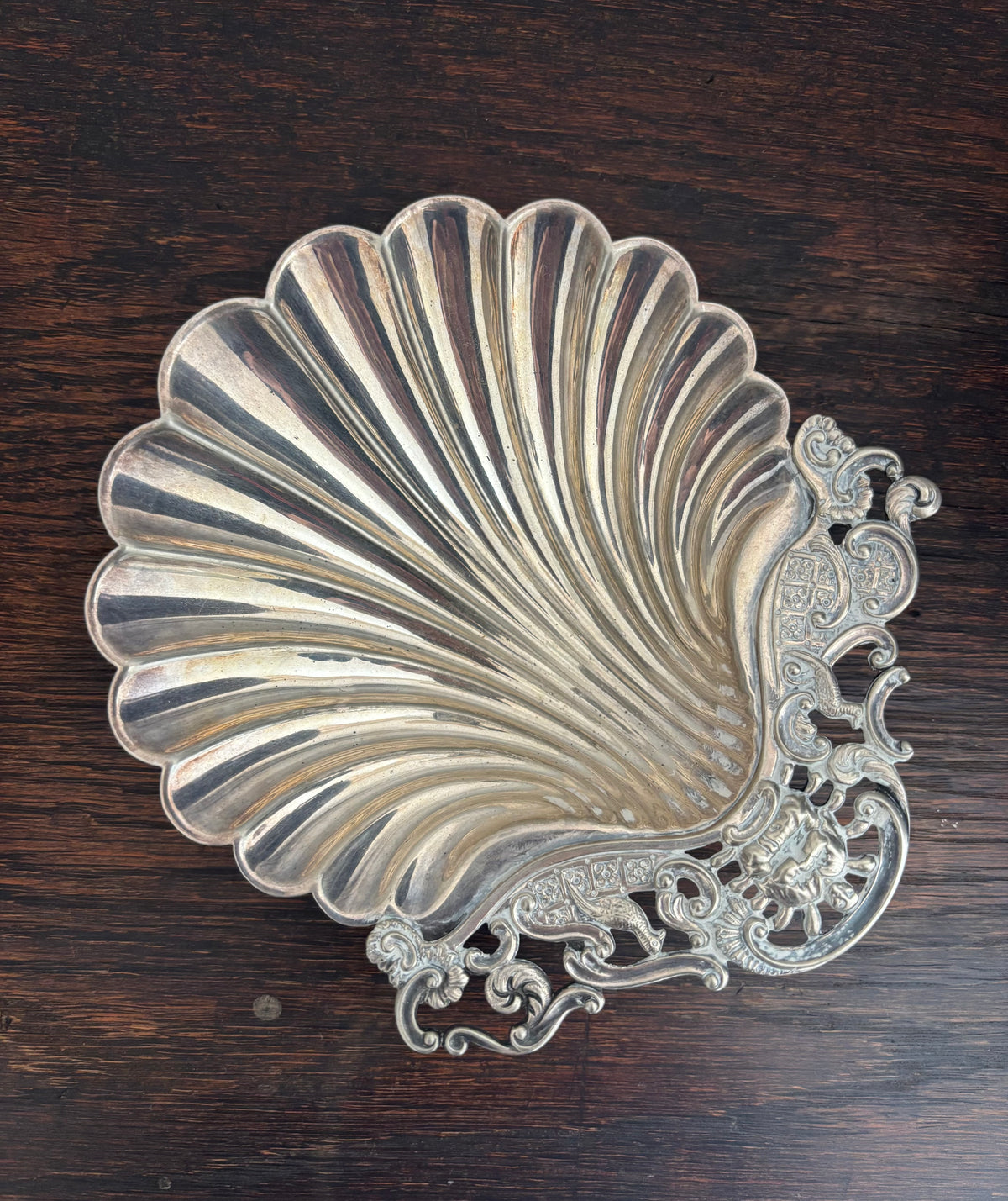 Silver Shell Dish