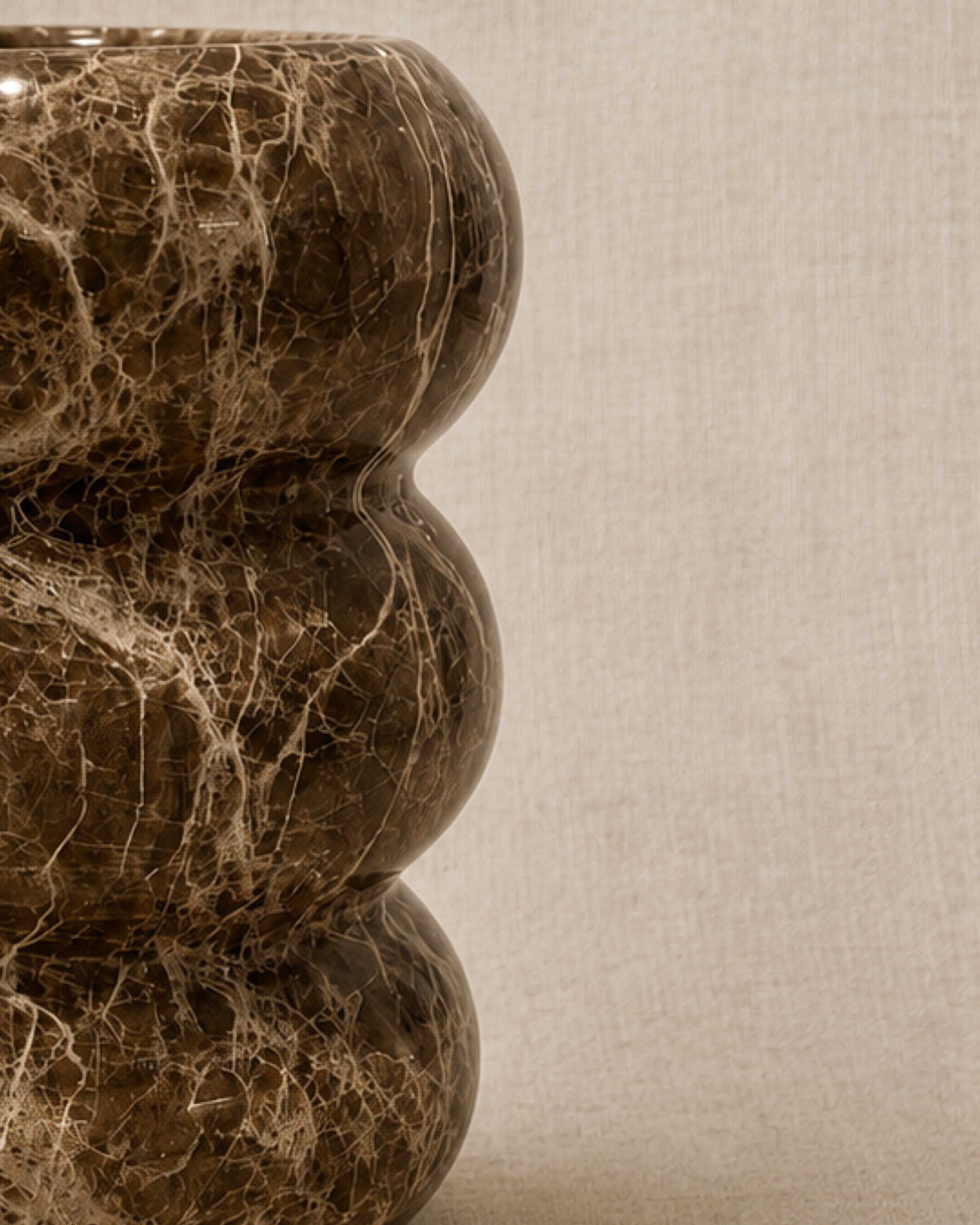 Marble Vase in Emperador
